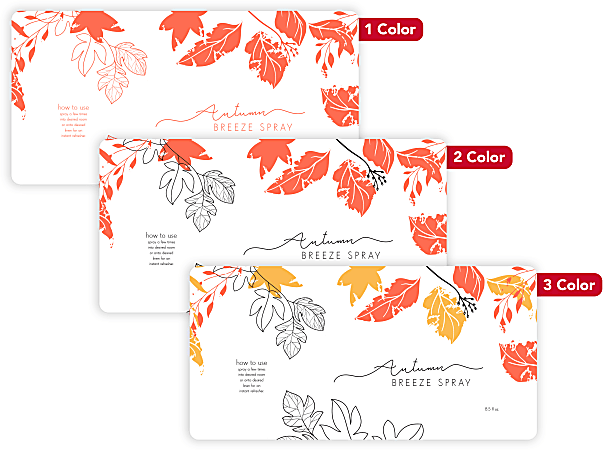 Custom 1, 2 Or 3 Color Printed Labels/Stickers, Rectangle, 2-1/2"  x 5", Box Of 250