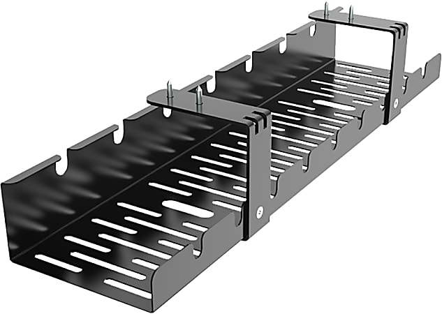 FlexiSpot CMP502B Steel Cable Management Tray, 20" x 5", Black