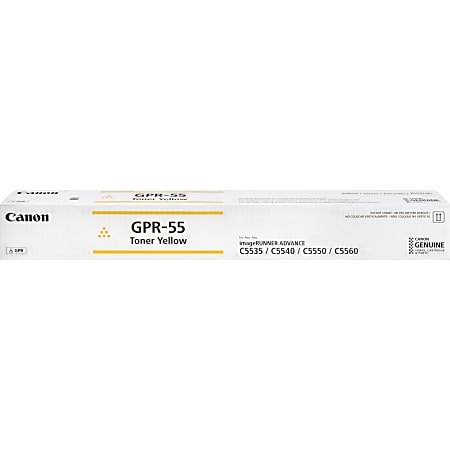 Canon® GPR-55 Yellow Toner Cartridge, 0484C003