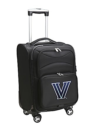 Denco Sports Luggage Expandable Upright Rolling Carry-On Case, 21" x 13 1/4" x 12", Black, Villanova Wildcats