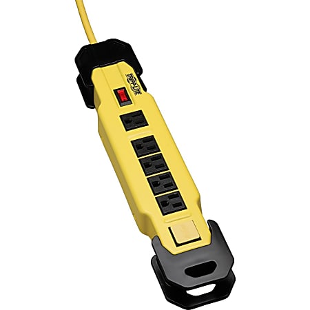 Tripp Lite Safety Power Strip 120V 5-15R 6 Outlet Metal 9' Cord OSHA - NEMA 5-15P - 6 NEMA 5-15R - 9ft