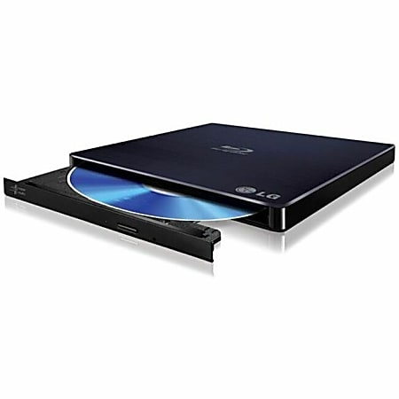 LG WP50NB40 Blu-ray Writer - External - Black - BD-R/RE Support - 24x CD Read/24x CD Write/16x CD Rewrite - WP50NB40