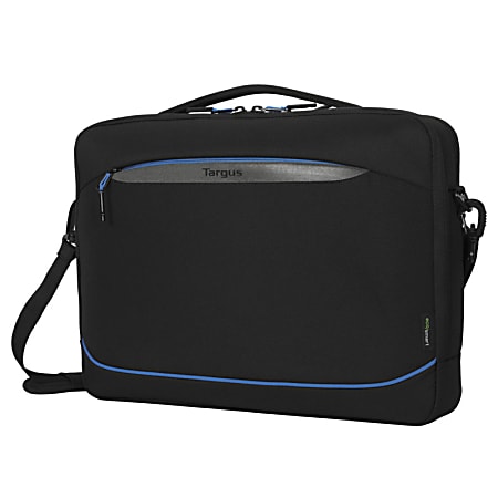 Targus Coastline EcoSmart Briefcase With 16" Laptop Pocket, 69.1% Recycled, Black