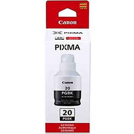 Canon GI-20 Pigment Black Ink Bottle - Inkjet