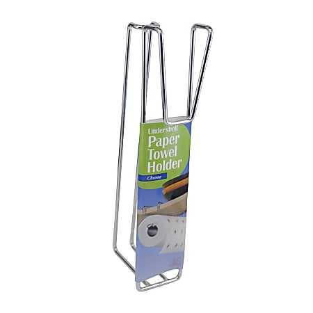 Better Houseware Undershelf Paper Towel Holder, Silver