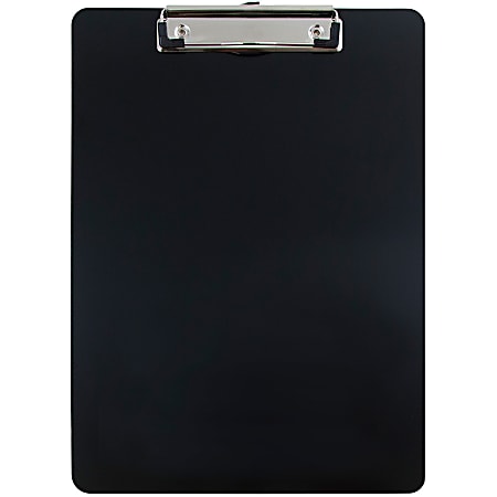 JAM Paper® Aluminum Clipboard, 9" x 12-1/2", Black