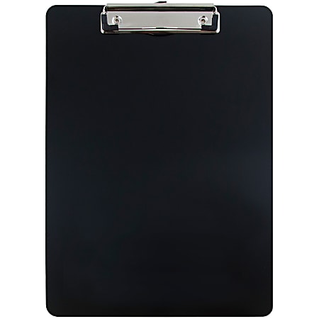 JAM Paper® Aluminum Clipboard, 9" x 12-1/2", Black