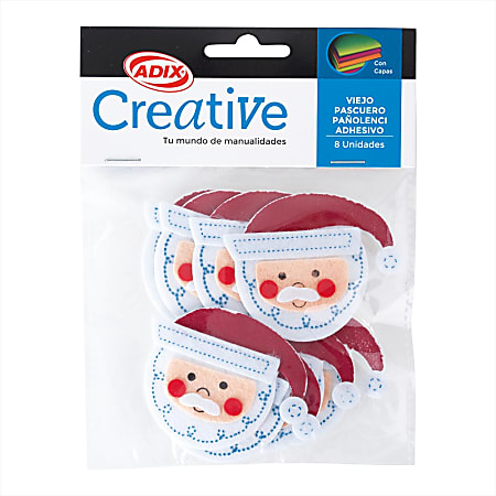 Creative Christmas Crafts, Felt Santa Claus Cutouts
