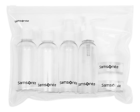 Samsonite® 6-Piece Travel Bottle Set, Clear