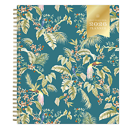 2026 Blue Sky Day Designer Monthly Planner, 8” x 10", Bermuda, January To December, 155639