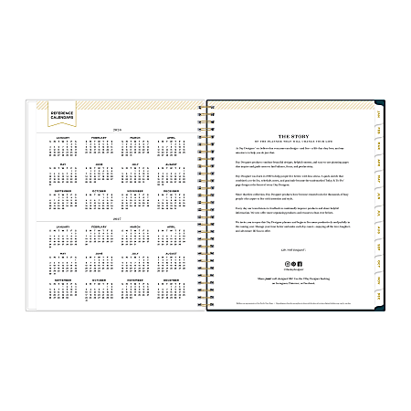 2026 Blue Sky Day Designer Monthly Planner 8 x 10 Bermuda January To ...