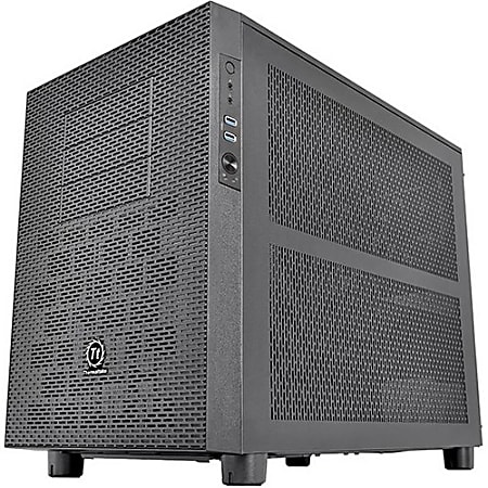 Thermaltake Core X2 mATX Cube Chassis - Cube - Black - SPCC - 10 x Bay - 2 x 4.72" x Fan(s) Installed - Mini ITX, Micro ATX Motherboard Supported - 25.57 lb - 22 x Fan(s) Supported - 3 x External 5.25" Bay - 4 x Internal 3.5" Bay - 3 x Internal 2.5" Bay
