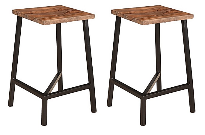 Sheesham wood bar stools top