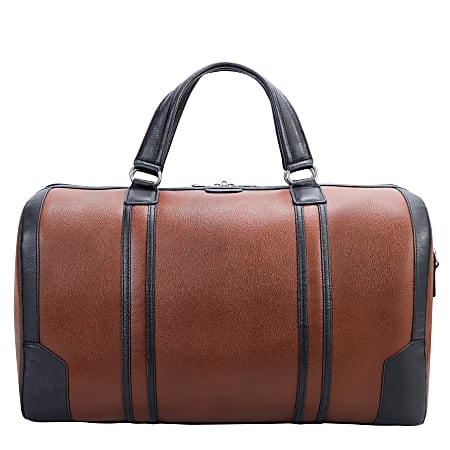 McKleinUSA Kinzie Leather Tablet Carry-All Duffel Bag, 12"H