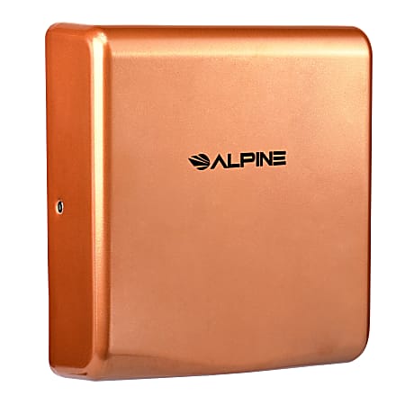 Alpine Industries Willow 120 Volt Steel Electric Commercial Stainless Steel Automatic Touchless Hand Dryer, Copper