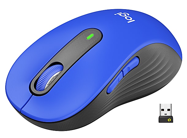 Logitech® Signature M650 L Full-Size Wireless Mouse, Blue, 910-006232