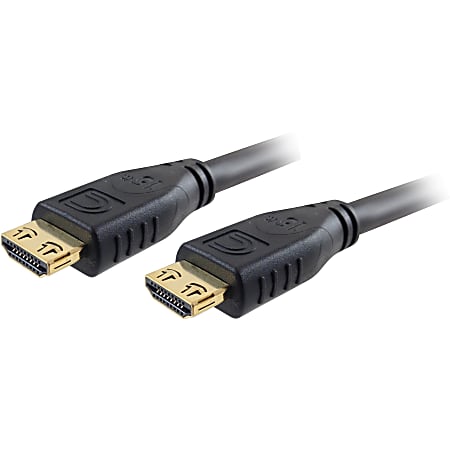 Comprehensive Pro AV/IT High Speed HDMI Cable with ProGrip, SureLength, CL3- Jet Black 75ft - 75 ft HDMI A/V Cable for Audio/Video Device - First End: 1 x HDMI Male Digital Audio/Video - Second End: 1 x HDMI Male Digital Audio/Video - Shielding