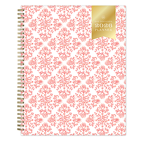 2026 Blue Sky Day Designer Weekly/Monthly Planner, 8-1/2” x 11", Serenity Tile Terra, January To December, 157733
