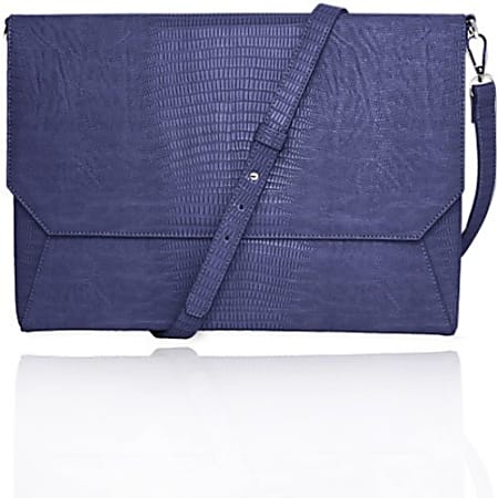 Francine Collection Lenox Carrying Case (Sleeve) for 11" Tablet - eReader, Notebook - Blue - Faux Leather
