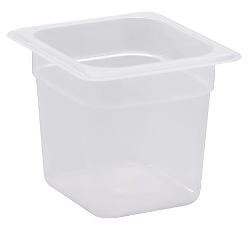 Cambro Translucent GN 1/6 Food Pans, 6"H x 6-3/8"W x 6-15/16"D, Pack Of 6 Containers