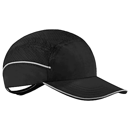 Ergodyne Skullerz 8955 Lightweight Bump Cap Hat, Long Brim, Black