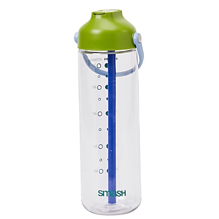 Smash Icon Sipper Drink Bottle, 27 Oz, Blue