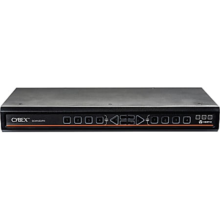 VERTIV Cybex SCM145DPH KVM Switchbox - 4 Computer(s) - 2 Local User(s) - 3840 x 2160 - 11 x USB - USB 2.0 - 6 x DVI - Desktop - TAA Compliant