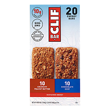 CLIF BAR Energy Bar Variety Pack, 24 Count