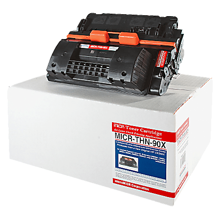 microMICR MICR Toner Cartridge - Alternative for HP 90X - Laser - 24000 Pages - Black - 1 Each microMICR MICR Toner Cartridge - Alternative for HP 90X - Laser - 24000 Pages - Black - 1 Each