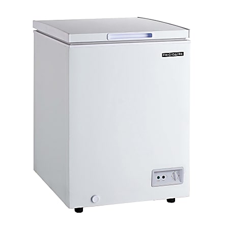 Frigidaire Garage-Ready Chest Deep Freezer with Easy-Defrost Drain, 3.5 cu ft, White