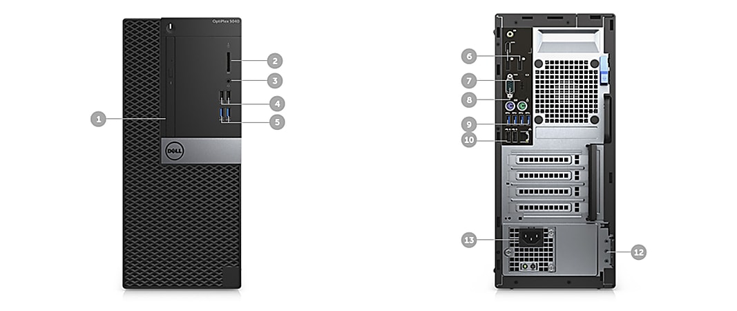 Dell Optiplex 7040 MT Desktop PC Intel Core i5 8GB Memory 500GB