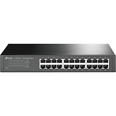 TP-Link TL-SG1024S - 24-Port Gigabit Desktop/Rackmount Ethernet Switch - Plug & Play - Shielded Ports - TLSG1024S