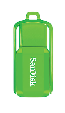 SanDisk® Cruzer™ Switch USB 2.0 Flash Drive, 16GB, Neon Green