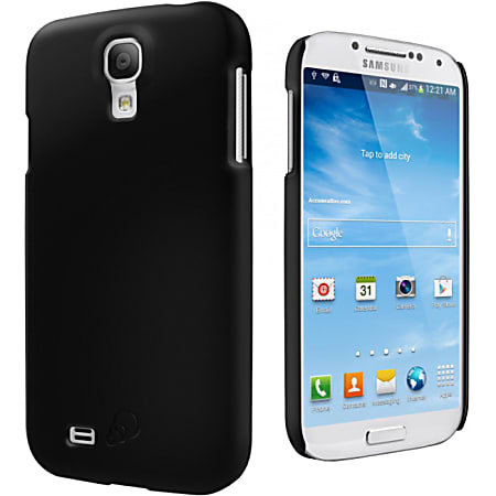 Cygnett Black Feel Soft Touch Slim Case Galaxy S4 - For Smartphone - Black - Rubberized, Matte - Polycarbonate