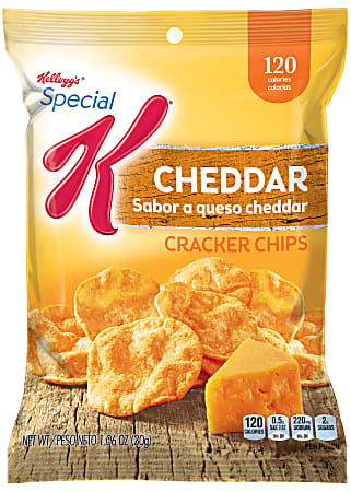 Special K® Cracker Chips, Cheddar Cheese, 1.06 Oz Pouch, Box Of 6