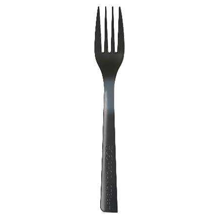 Eco-Products® Polystyrene Forks, Black, 100% Recycled, Box Of 1,000