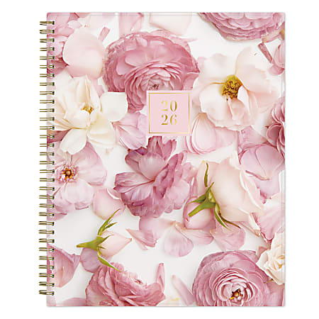 2026 Blue Sky Rachel Parcell Weekly/Monthly Planner, 8-1/2” x 11", Rose, January To December, 155533
