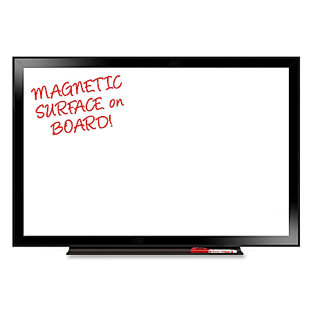 The Board Dudes Magnetic Dry-Erase Boards - 36" (3 ft) Width x 24" (2 ft) Height - White Surface - Black Aluminum Frame - Rectangle - 1 Each