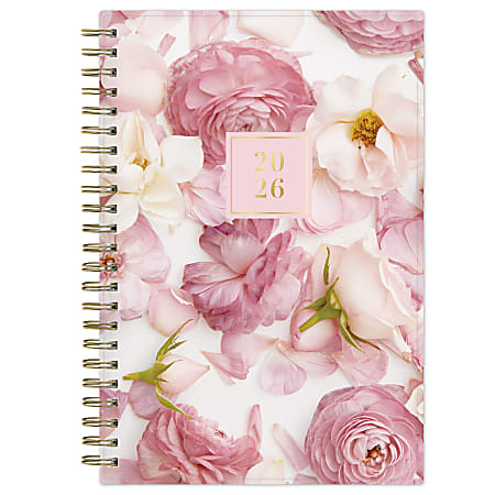 2026 Blue Sky Rachel Parcell Weekly/Monthly Planner, 5” x 8", Rose, January To December, 155534