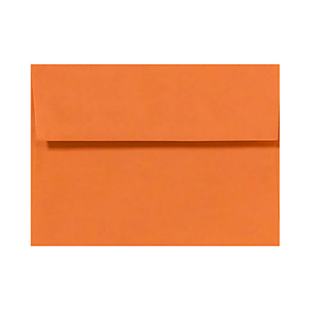 LUX Invitation Envelopes, A9, Peel & Press Closure, Mandarin Orange, Pack Of 50