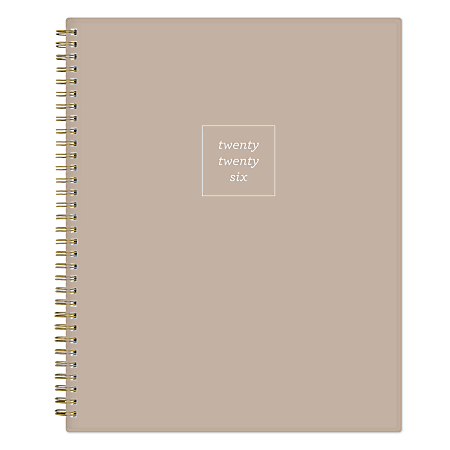 2026 Blue Sky Weekly/Monthly Planner, 8-1/2” x 11", Oat, January To December, 155685
