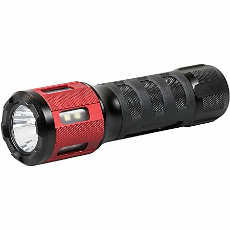 Dorcy Ultra HD Series Twist Flashlight - 360 lm Lumen - 3 x AAA - Battery - Impact Resistant - Black, Red
