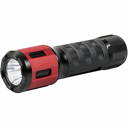 Dorcy Ultra HD Series Twist Flashlight - 360 lm Lumen - 3 x AAA - Battery - Impact Resistant - Black, Red