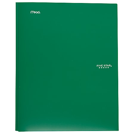 No Prongs 2 Black Pocket Folder Plastic Stay-Put Tabs