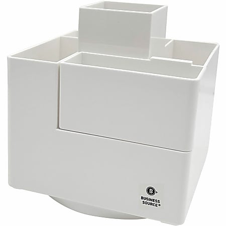 Business Source Modular Rotatable Pen Cup - 6 Compartment(s) - 5.1