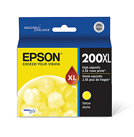 Epson® 200XL DuraBrite® Ultra High-Yield Yellow Ink Cartridge, T200XL420-S