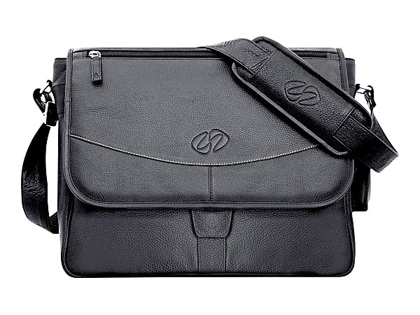 MacCase Premium - Notebook carrying messenger bag - 17" - black