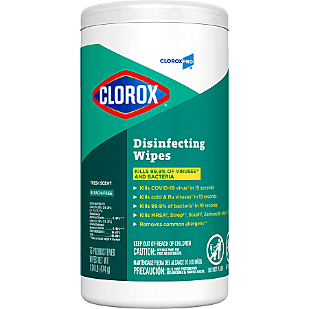 CloroxPro™ Clorox® Disinfecting Wipes, Fresh Scent, 75 Count (15949)
