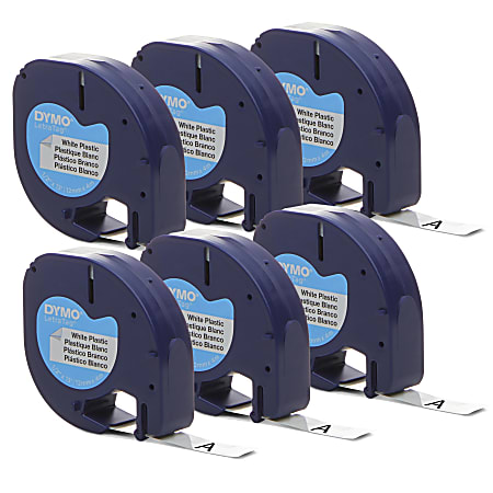 DYMO LetraTag Labelmaker Plastic Labeling Tape 12 x 13 White ...