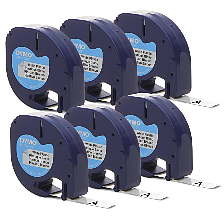 DYMO® LetraTag Labelmaker Plastic Labeling Tape, 1/2
